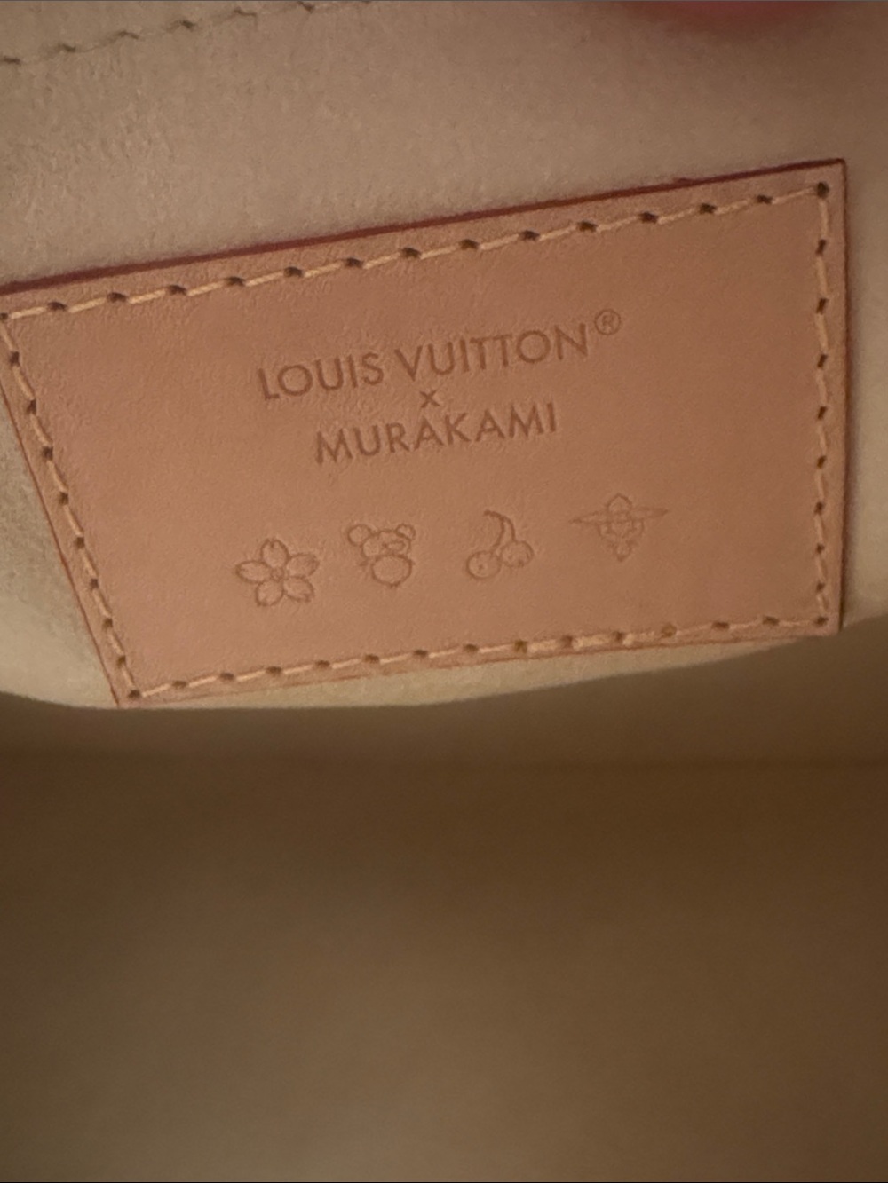 Louis Vuitton White Multicolor Monogram Shoulder Bag with Natural Leather Trim - Picture 5 of 9